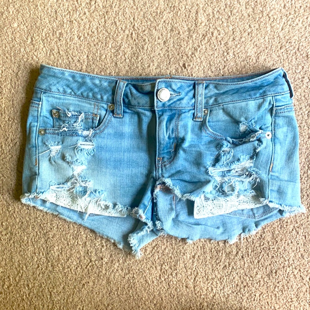 American eagle jean shorts